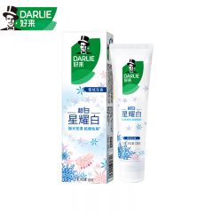 好来（DARLIE） 星耀白牙膏雪绒花120g亿万亮白因子去牙渍