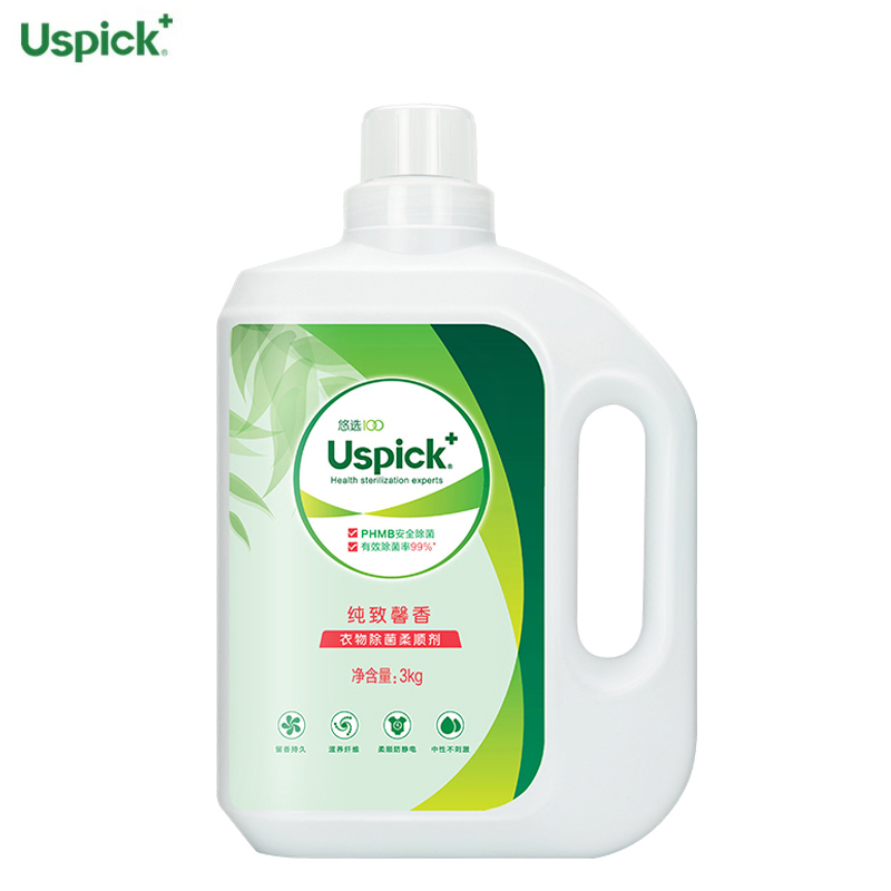 悠选（Uspick） 纯致馨香柔顺剂3kg留香持久温和柔护