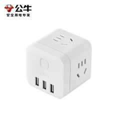 公牛（BULL） 大魔方USB 插座/新国标插线板/插排/排插/接线板 拖线板 GNV-U303UW 无线魔方USB插座