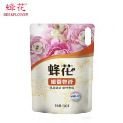 蜂花（BEE&FLOWER） 檀香洗衣皂液易漂洗去污去渍机洗手洗皂液持久留香家用补充袋装皂液500g*1袋