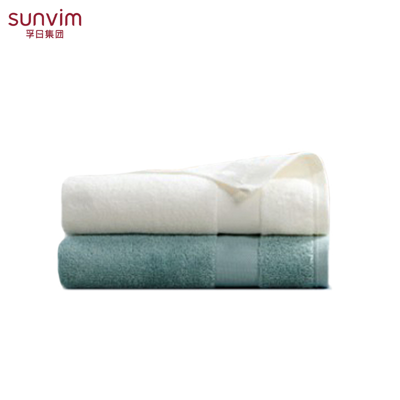 孚日家纺（SUNVIM） 亚特兰斯系列纯棉毛巾颜色随机发货 (双条毛巾袋装)