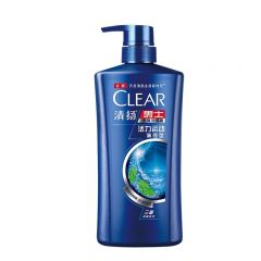 清扬（CLEAR） 男士去屑洗发露活力运动薄荷型蓝瓶650g