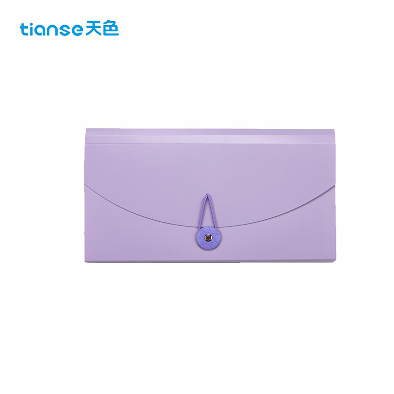 天色（TIANSE）TS-1821 13格票据包 风铃紫