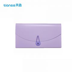 天色（TIANSE）TS-1821 13格票据包 风铃紫