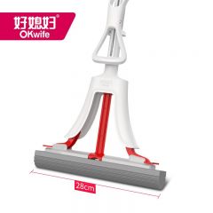 好媳妇（OKwife）HD-7203 海绵拖把家用吸水墩布懒人免手洗自动胶棉地板拖挤水式刮水神器