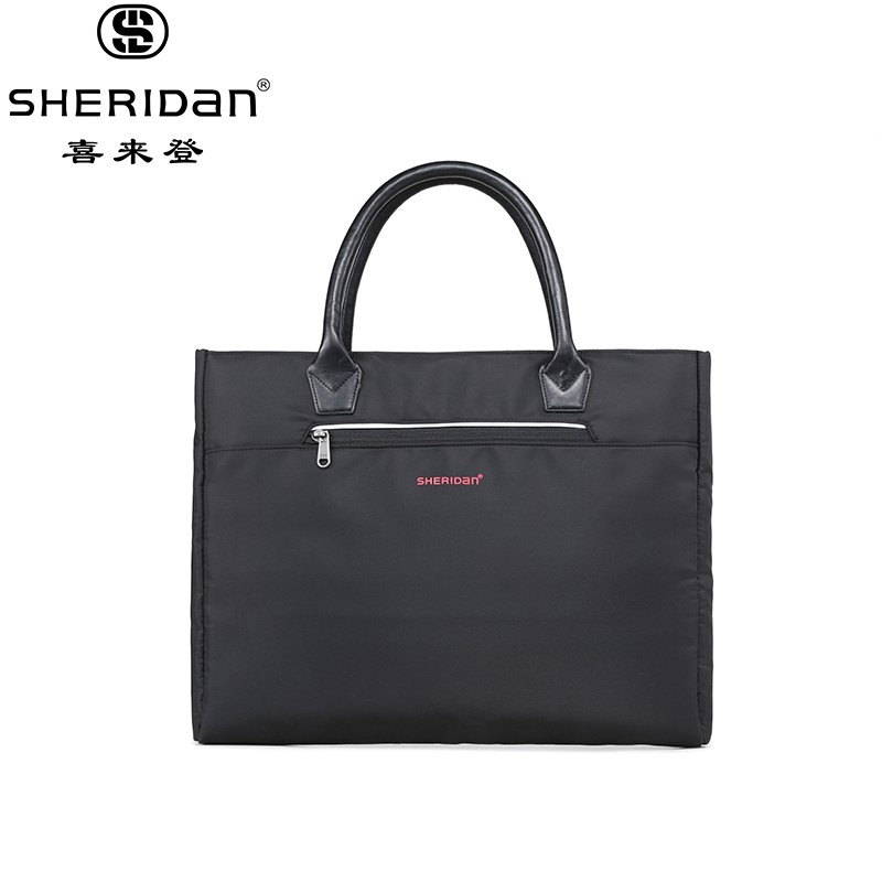 喜来登（Sheridan）男包商务休闲手提包时尚通勤包 SHB211031 黑色