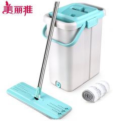 美丽雅（MARYYA）拖把平板大号一刷净免手洗懒人地拖家用干湿两用38cm共2拖布