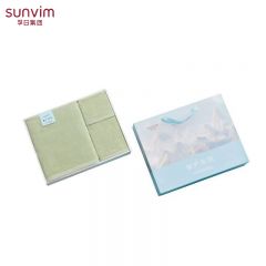 孚日家纺（SUNVIM） 心悦旅程礼盒系列细腻亲肤纯棉毛巾(GJ) 三套装礼盒颜色随机发货