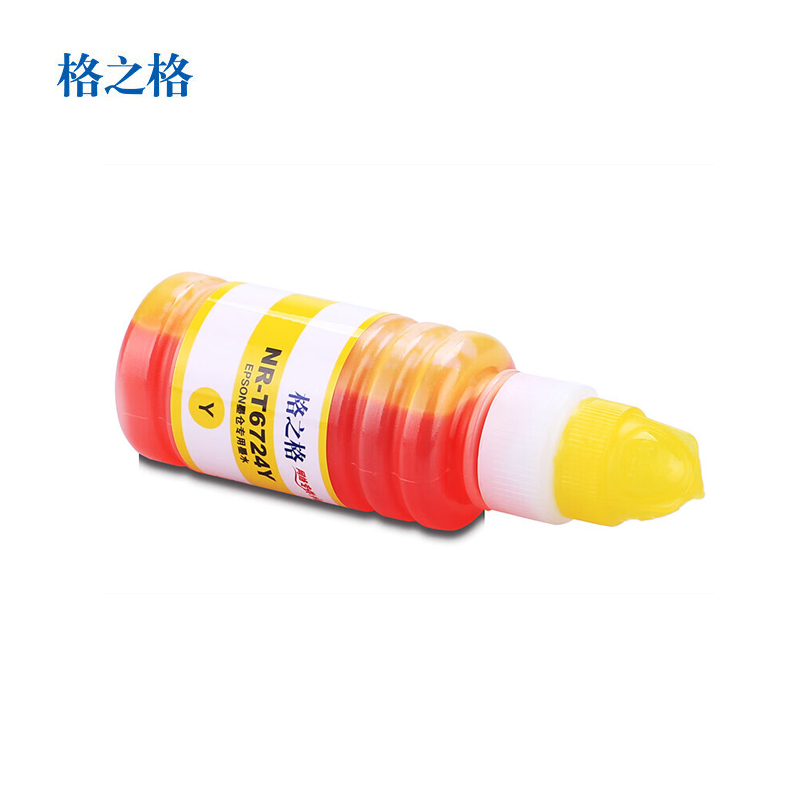 格之格 T6724Y墨水黄色适用爱普生L1300 L313 L310墨仓式打印机墨盒T6724Y
