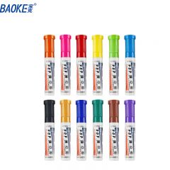 宝克（BAOKE）10mm 12色POP唛克笔套装 海报广告画笔 彩色马克笔记号笔 MK810-10