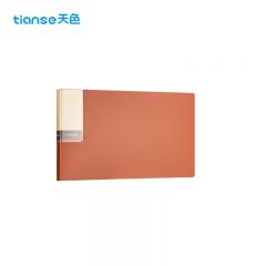 天色（TIANSE） 增值税专用发票夹 票据夹收纳盒A5文件夹  TS-10004 珊瑚橙（带外壳）