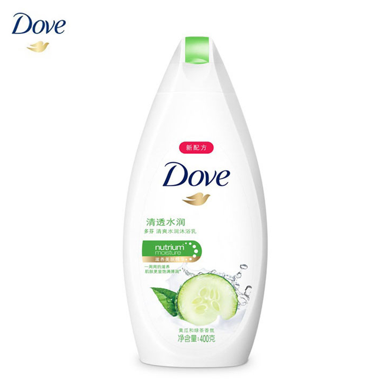多芬（Dove）清爽水透沐浴乳400g 亲肤醒活肌肤 持久留香润肤（新老包装随机）
