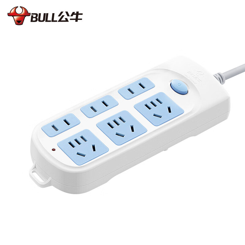 公牛（BULL） 新国标插座/插线板/插排/排插/接线板/拖线板 GN-609 6位总控全长3米