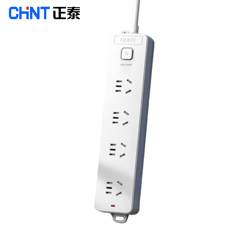 正泰（CHNT）总控插座/插线板/插排/排插/接线板/拖线板4位总控 （带开关）10A 1140-1.8m