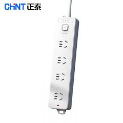 正泰（CHNT）总控插座/插线板/插排/排插/接线板/拖线板4位总控 （带开关）10A 1140-1.8m