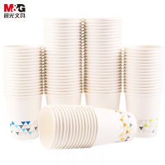 晨光（M&G） ARC92515纸杯加厚型9盎司100pcs混色一次性水杯商务办公茶水杯子
