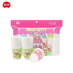 宜洁（yekee）Hello Kitty欢乐家庭加厚纸杯250ML 400只