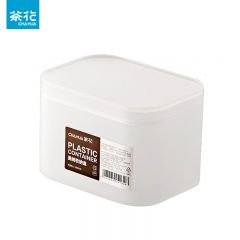 茶花（CHAHUA） 150001 收纳盒桌面小盒子收纳格半透明磨砂收纳盒