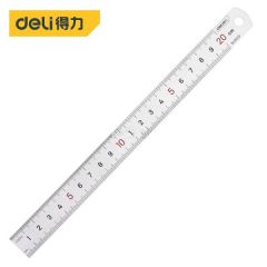 得力 20cm钢直尺 DL8020  把