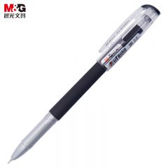 晨光（M&G）文具 KGP-1821中性笔0.5mm全针管笔芯考试签字笔碳素黑色笔孔庙祈福水笔 黑色