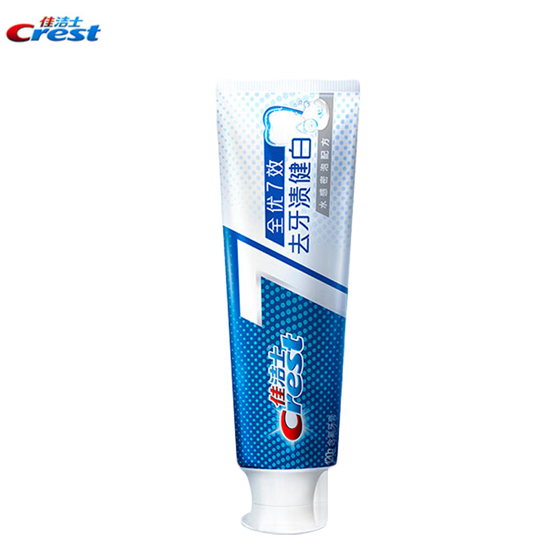 佳洁士（CREST） 全优7效健白牙膏120g清新口气美白去牙渍
