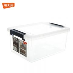 禧天龙 口罩收纳盒药箱儿童玩具家用收纳箱杂物零食整理箱 透明3升3个装