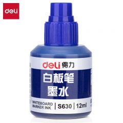 得力 白板笔墨水 蓝色 S630  瓶