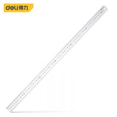 得力（deli）不锈钢测量工具钢尺 60CM 钢直尺 DL8600