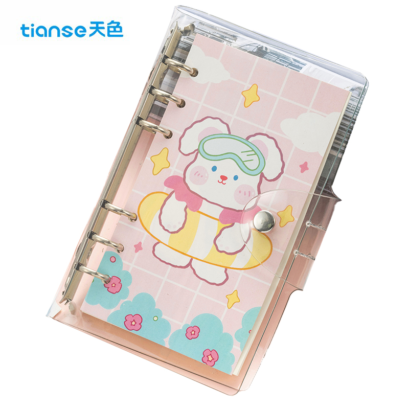 天色（TIANSE） TS-4157 透明手账本 游泳兔