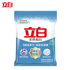 立白（Liby）亮白洗衣粉 洁净焕新 去渍留香低泡易漂 不伤手不伤衣 5kg袋速溶
