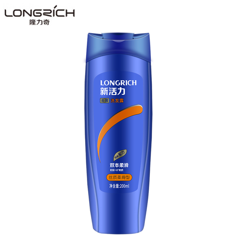 隆力奇（LONGRICH）去屑洗发水清爽控油洗发露 柔滑洗发水200ml*1瓶
