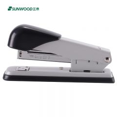三木（SUNWOOD） 效率王系列25页金属耐用型订书机/订书器自带起钉器可旋转钉板青灰色P83
