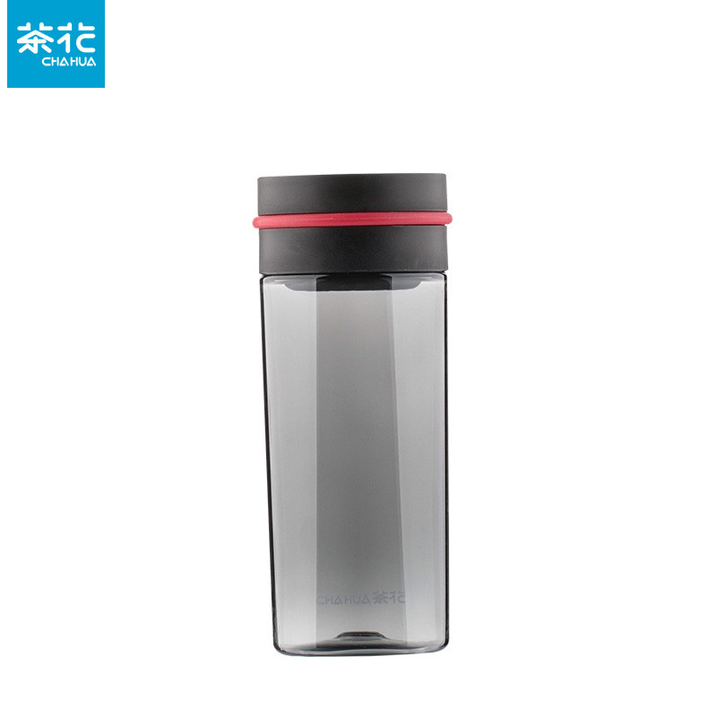 茶花（CHAHUA）便携瑞斯特黑色随行杯390ml 密封防漏方便携带 050008