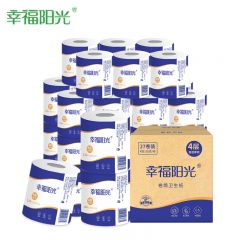 幸福阳光 E2M1130JEC 有芯加厚卷纸4层130克*27卷易溶水不堵厕