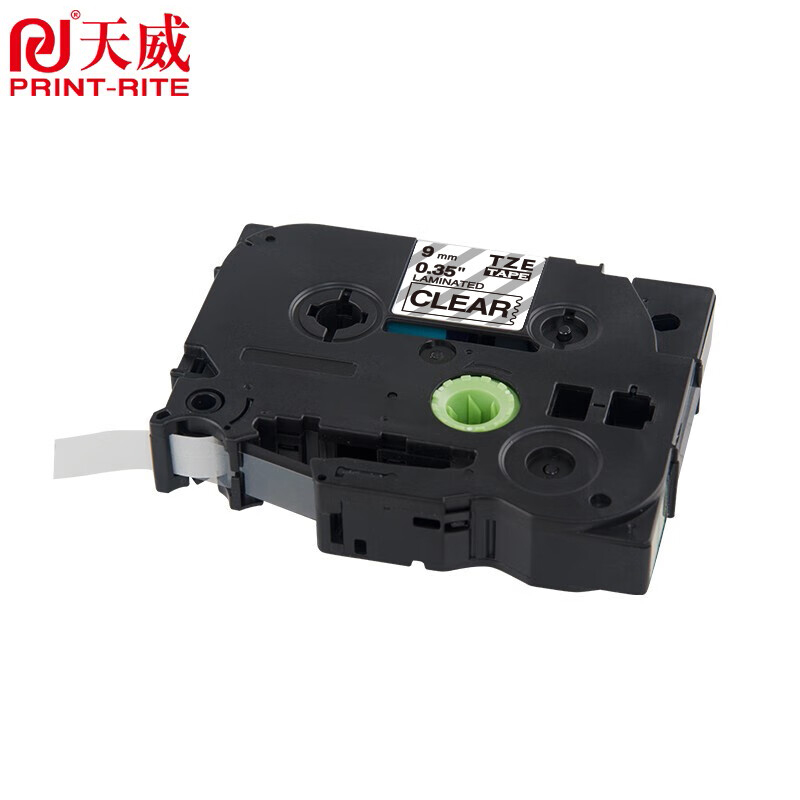 天威  TZE-Z121 覆膜标签色带适用兄弟PT-E115标签机色带9mm等 标签打印机色带 支