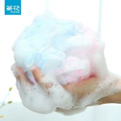 茶花（CHAHUA） 虹彩沐浴球沐浴花沐浴条搓澡巾沐浴网2个装颜色随机发 B5101P