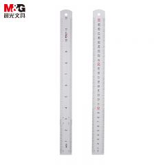 晨光（M&G） ARL96027直尺铝合金30cm测量绘图刻度尺子双向刻度尺