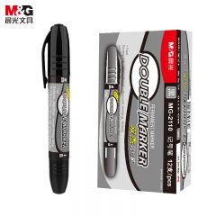晨光 记号笔 双头 黑色 MG2110 12支 /盒