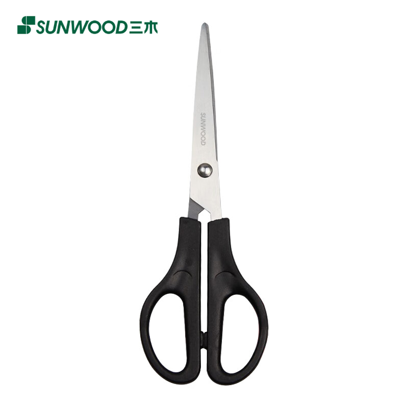 三木（SUNWOOD） 效率王系列168mm办公家用生活剪刀黑色P74