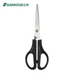 三木（SUNWOOD） 效率王系列168mm办公家用生活剪刀黑色P74