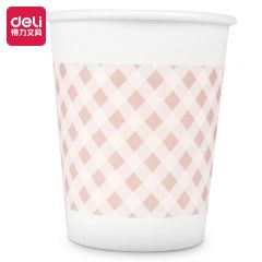 得力（deli） 250ml纸杯 加厚一次性水杯/杯子办公用品 9570