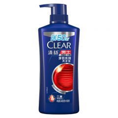 清扬（CLEAR）男士去屑洗发露多效水润养护型V 450g