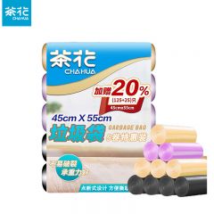茶花（CHAHUA）加厚垃圾袋150只中大号（45*55cm）不易破裂承重力好 3215P