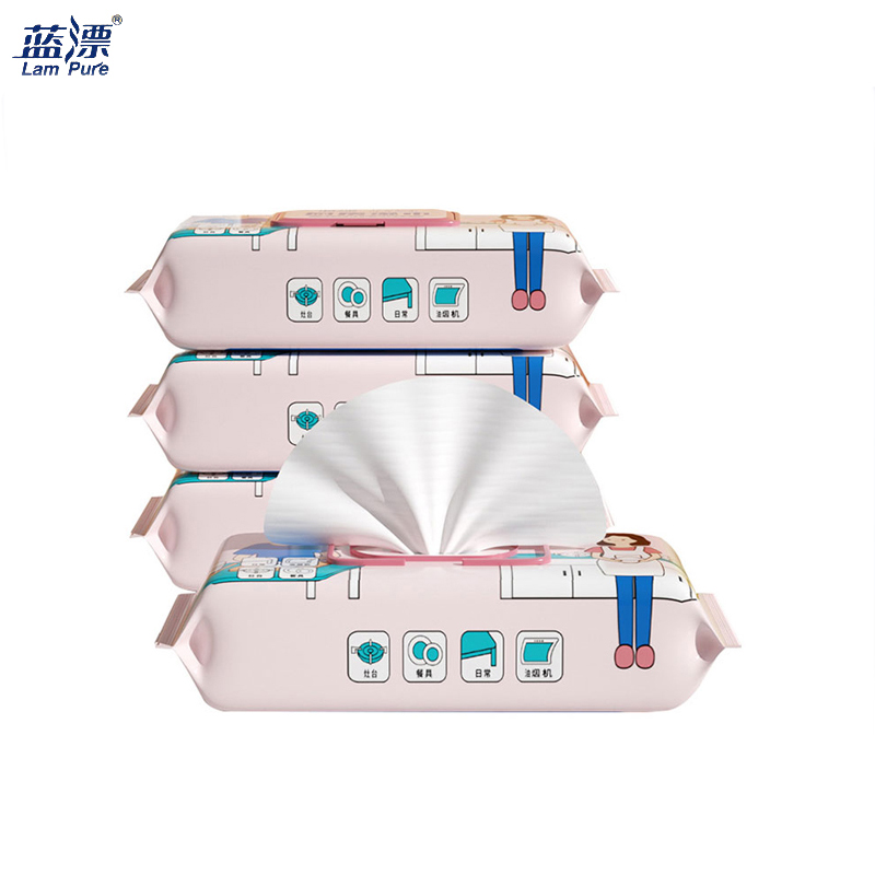 蓝漂（Lam Pure） 厨房湿纸巾清洁抹布5包即擦即净轻松去油污