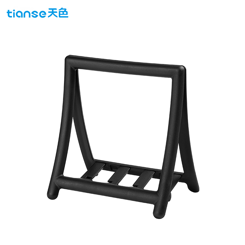 天色（TIANSE） 文件收纳架书立架 手提电脑支架书撑挡书板夹 办公用品 TS-1308 黑色