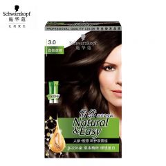 施华蔻（Schwarzkopf）怡然滋养植物染发霜3.0自然深棕染发剂染发膏盖白发男女士易补染
