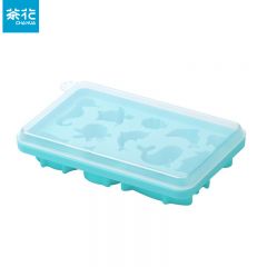茶花（CHAHUA）11002硅胶蓝色动物冰格1个家用小型动物模具