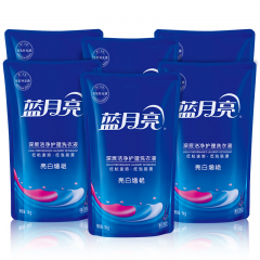 蓝月亮 亮白增艳洗衣液袋装（薰衣草香）1kg*6袋 原液补充装 护色增艳