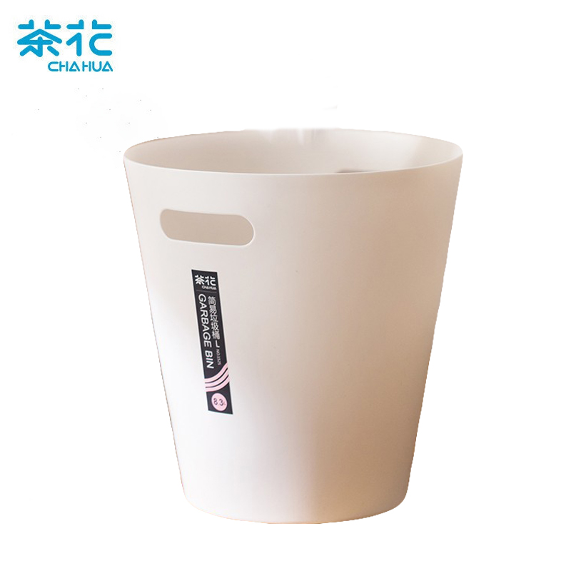 茶花（CHAHUA） 1525无盖塑料垃圾桶8.3L颜色随机