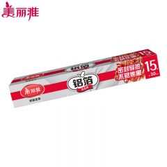 美丽雅（MARYY） 铝箔锡纸空气炸锅烤箱盘15米 盒装厨房烘焙带锯齿可裁剪